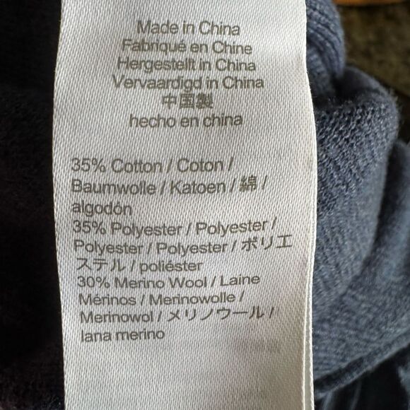 J.Crew Women’s Merino Wool V-Neck Sweater Jumpsuit Blue Sz Small Preppy Casual - Picture 9 of 11